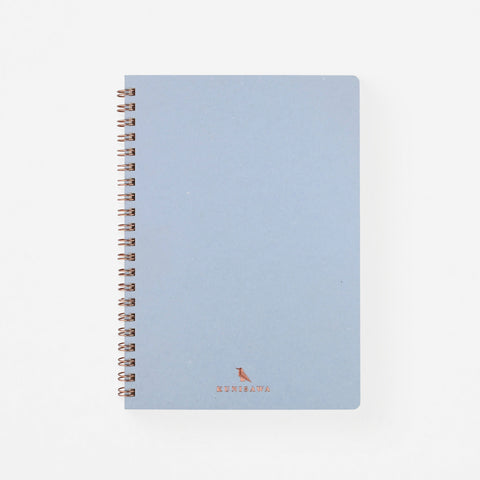 Kunisawa Find Ring Note Notebook A5 Grid | 5 Colors Blue Mist