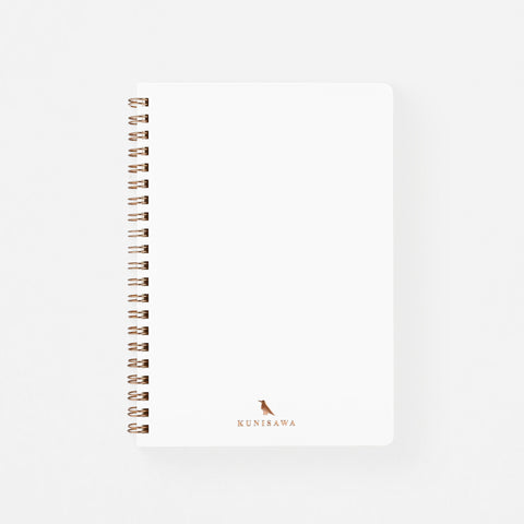 Kunisawa Find Ring Note Notebook A5 Grid | 5 Colors White
