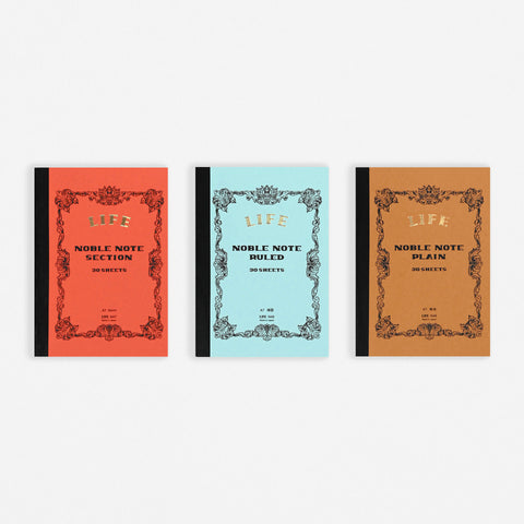 LIFE Stationery Noble Note Mini Notebook | Section, Ruled Or Plain 