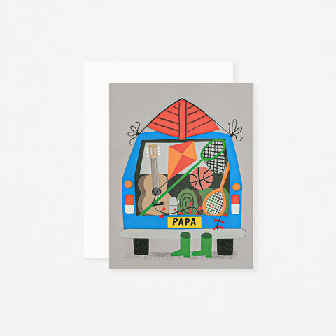 Lisa Jones Studio Dad Station Wagon Fathers Day Card 