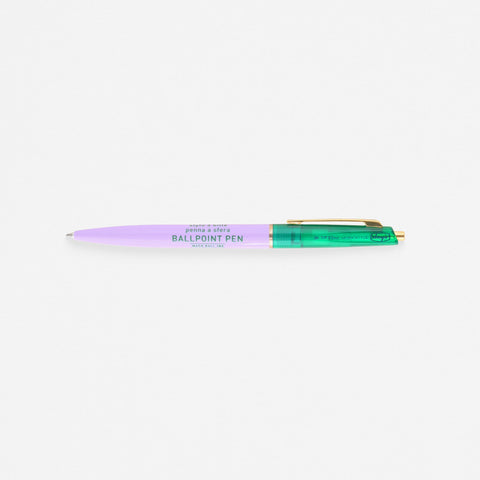 MARK'S Inc. Mark's x Anterique Ballpoint Pen | Purple + Clear Green Or Clear Forest Green + White Purple + Clear Green