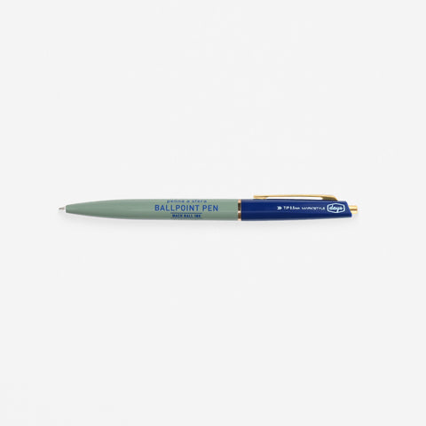 Mark's x Anterique Ballpoint Pen  | Purple + Clear Green, Clear Forest Green + White Or Sage Green + Navy