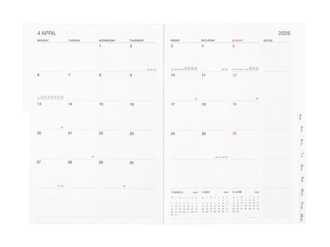 MARK'S Inc. Gradient 2025-2026 16 Month Monthly/Weekly Planner A5