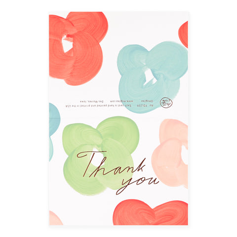 Moglea Flower Folded Thank You Cards Boxed