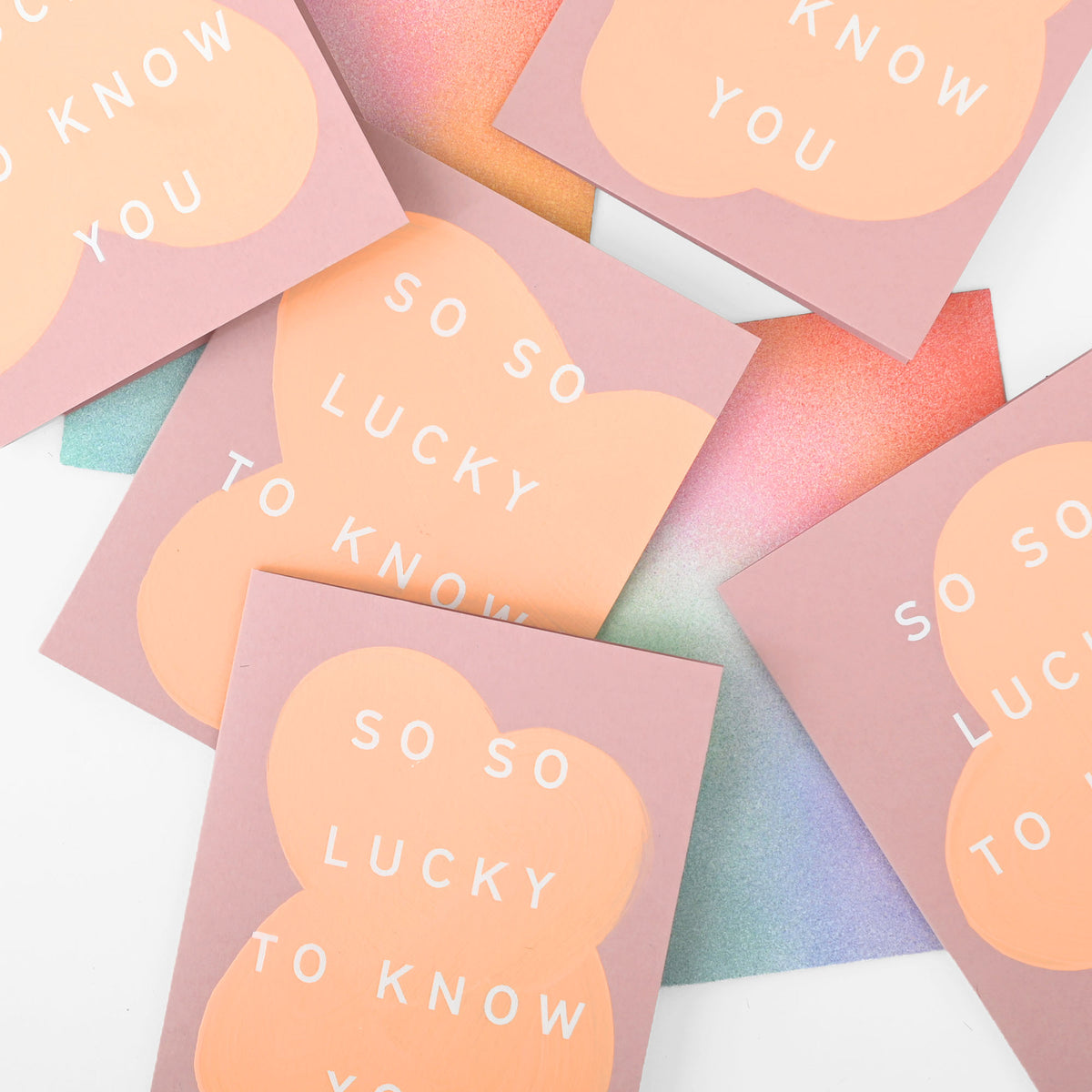 Moglea So Lucky To Know You Greeting Card