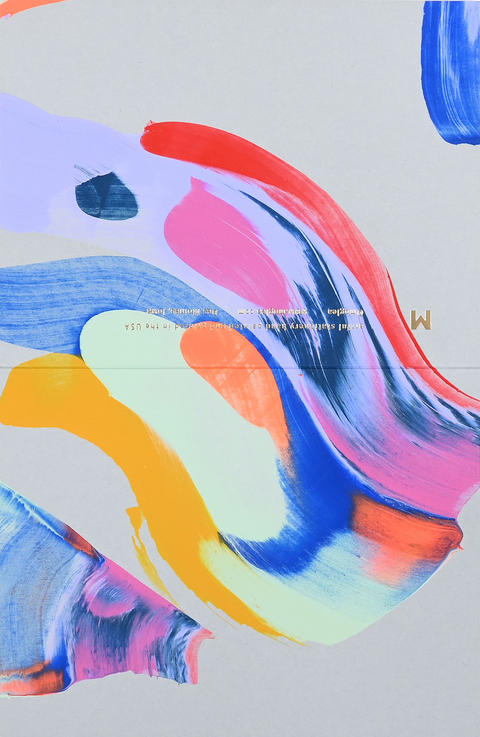 Moglea Supernova Hand-Painted Folded Note Cards Boxed