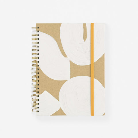 Moglea Terre Hand-Painted Cloth-Covered Lined Notebook A5