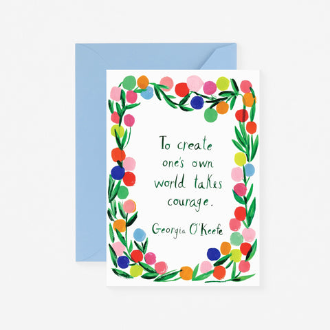 Mr. Boddington's Studio Georgia's Courage Greeting Card