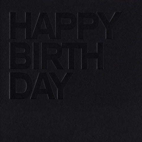 Noat Black Birthday Card
