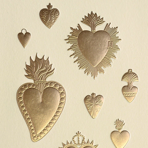 Noat Heart Milagros Greeting Card