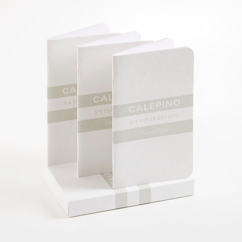 Calepino Notebook No. 4 Dot Grid Pocket Notebook Set of 3 
