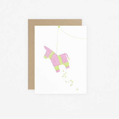 Pancake & Franks Piñata N° 174 Birthday Card