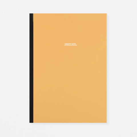 Paperways Large Weekly Organiser Planner Undated Flax Yellow 
