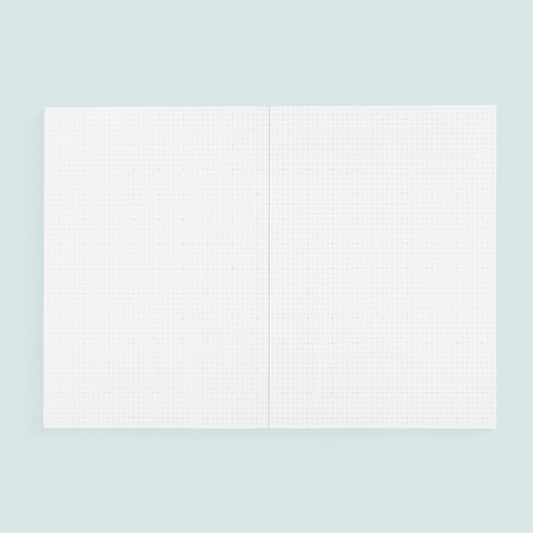 Paperways Large Notebook Cross Grid Crimson Red 