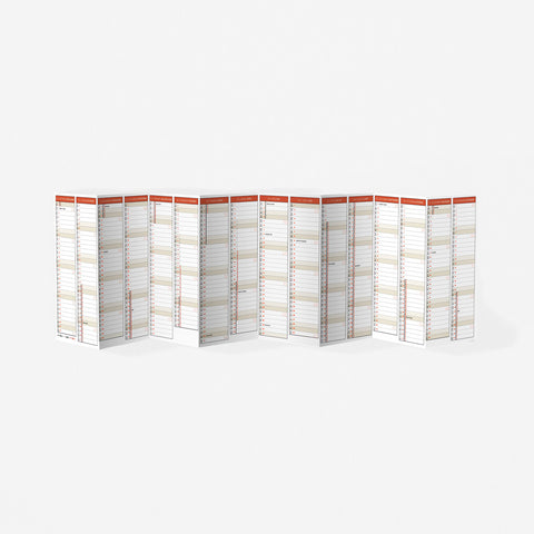 Papier Tigre 2025 Le Visionnaire  Calendar Lava 