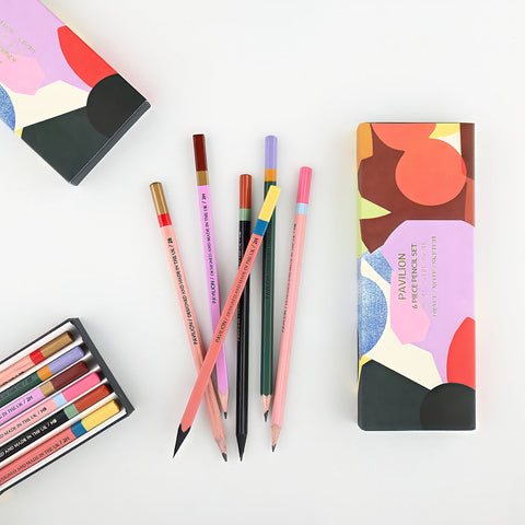 Pavilion Assemblage Collage Pencils Box Of Six