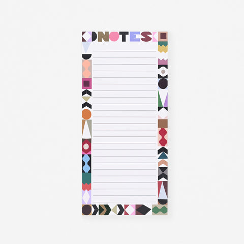 Pavilion Border Pattern List Notepad