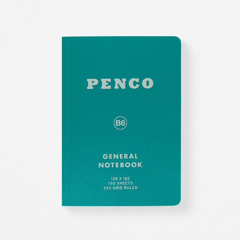 Hightide Penco General Notebook Grid B6 | 5 Colors Green