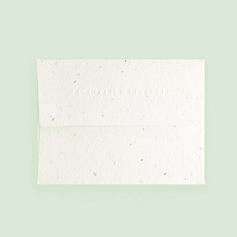 Seedlings Just to Say Hi Greeting Card With Plantable Envelope 