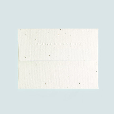 Seedlings Rain Or Shine Greeting Card With Plantable Envelope 
