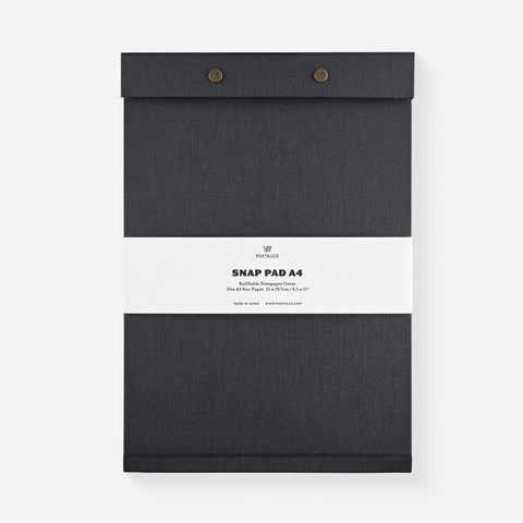 Postalco Snap Pad Faded Black | A5 or A4 A4 snap pad