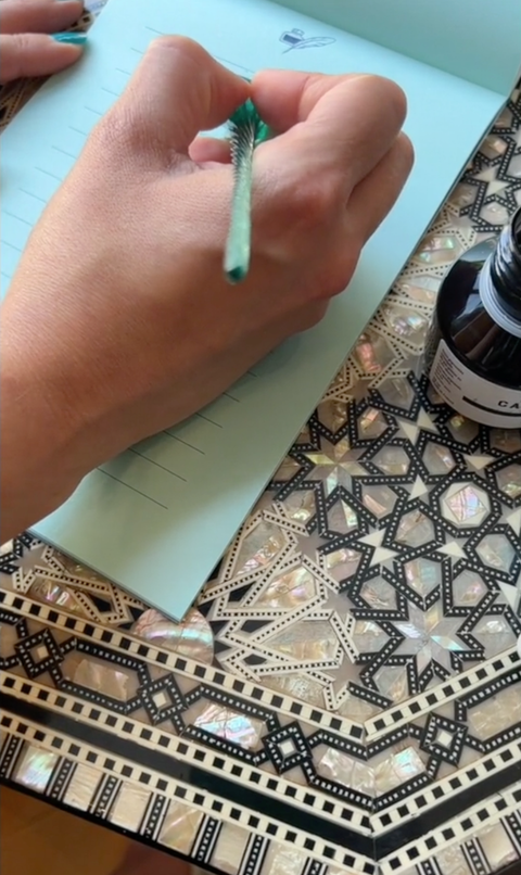 J. Herbin J. Herbin Glass Dip Pen | Emerald Green, Blue, Coral Or Turquoise