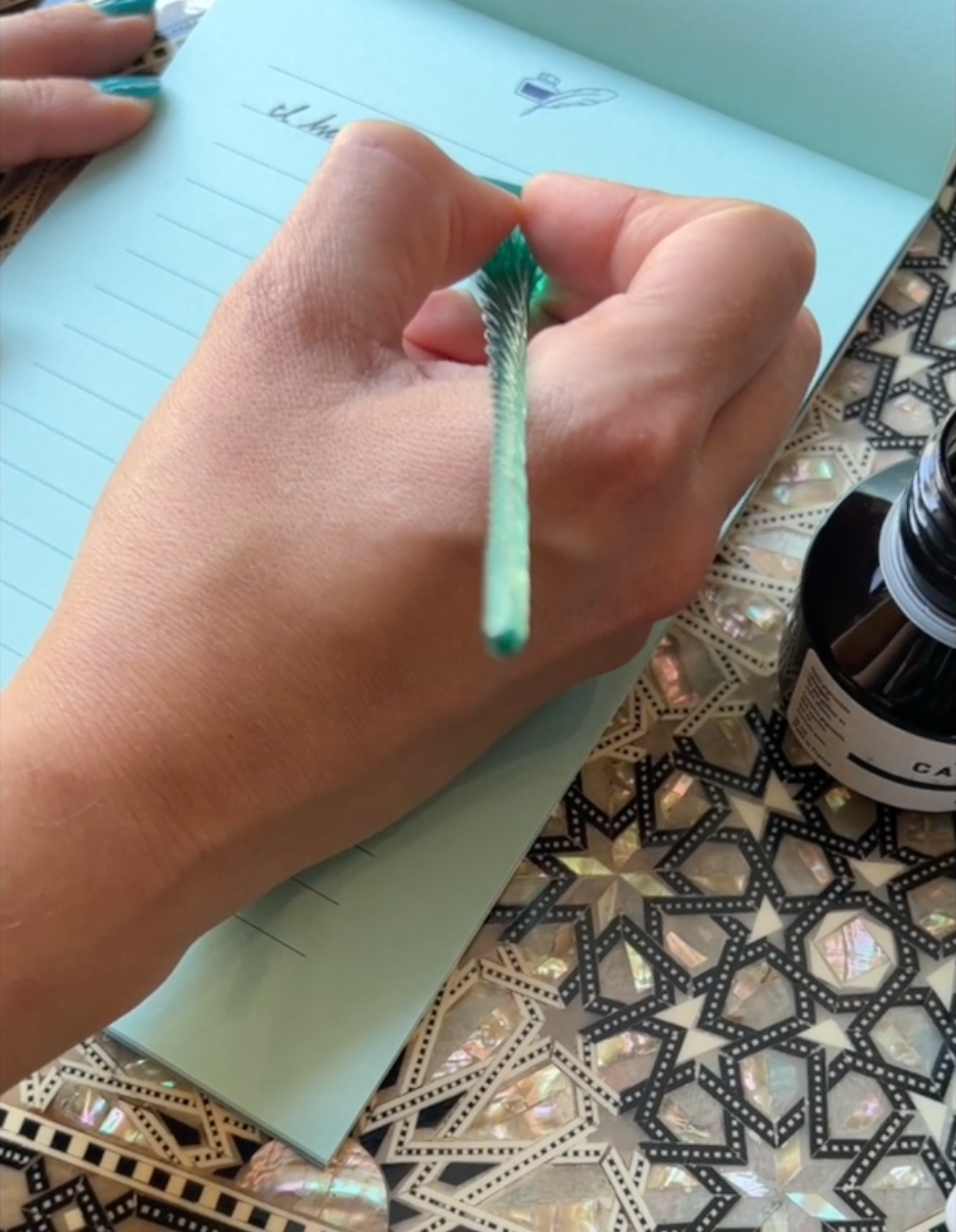 J. Herbin Hand-Blown Glass Dip Pen Swirl | 3 Colors