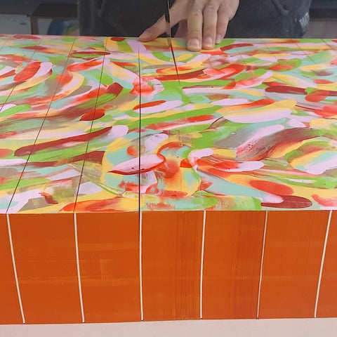 Moglea Hale Hand-Painted Swirl Pad | Small or Medium