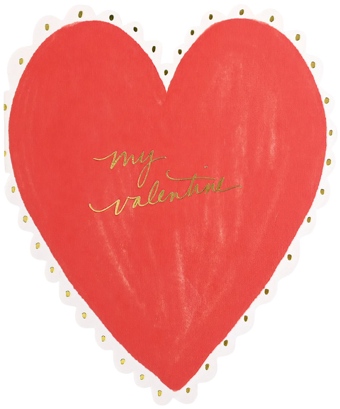 Ramona & Ruth Heart Doily Valentine's Day Card