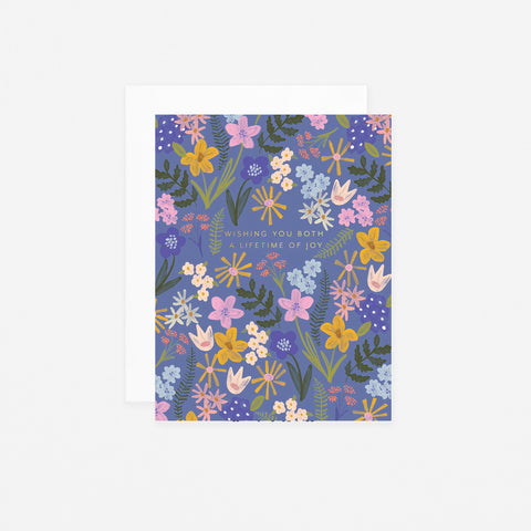 Ramona & Ruth Wedding Floral Burst Greeting Card