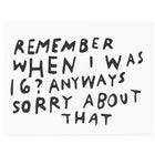 Rani Ban Co Remember When I Was 16? Mother's Day Card