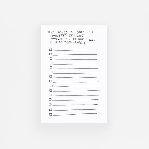 Rani Ban Co Still Be 100% Loved To Do List Notepad