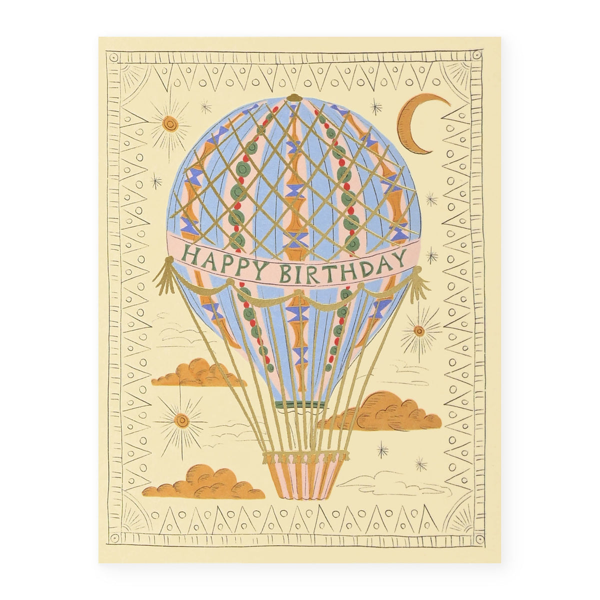 Hot Air Balloon Birthday Card