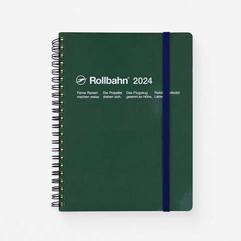 Delfonics Rollbahn 2024 Monthly Planner Dark Green | Large, A5 Or Extra Large 