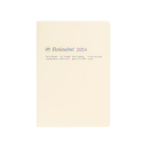 Delfonics Rollbahn 2024 Monthly Planner Note Clear A5 | Clear Pink, Clear Or Clear Blue Clear