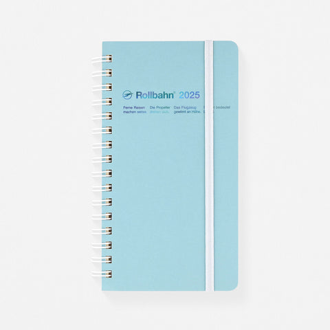 Delfonics Rollbahn 2025 Chance Slim Monthly Planner | White, Black Or Light Blue Light Blue