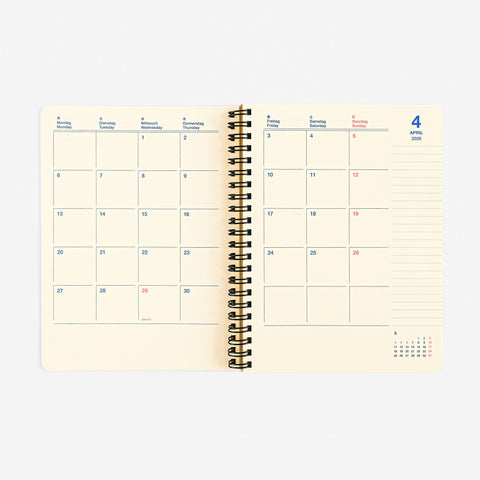 Delfonics Rollbahn 2026 Monthly Planner Calm | Large Or A5