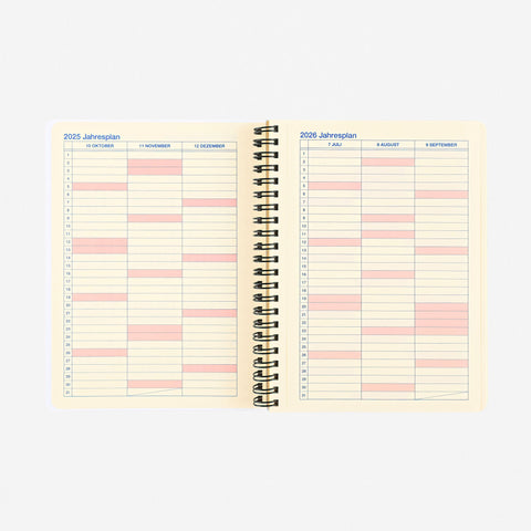 Delfonics Rollbahn 2026 Monthly Planner Grey | Large, A5 Or Extra Large