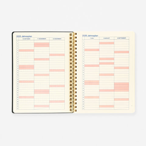 Delfonics Rollbahn 2026 Homme Monthly Planner Olive A5