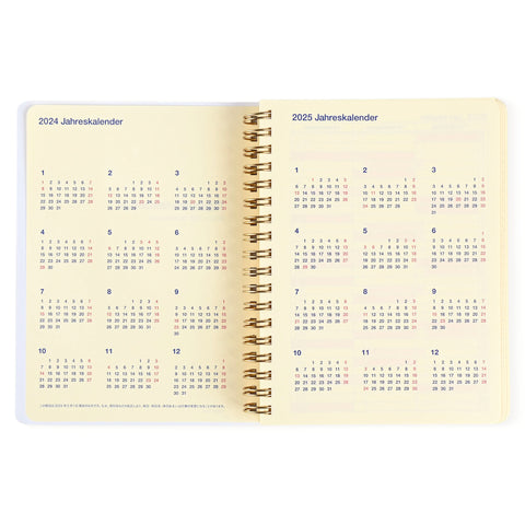 Delfonics Rollbahn 2024 Monthly Planner Pajamas Farm Animals  Large 