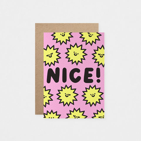 Rumble Cards Nice! Congratulations Greeting Card 