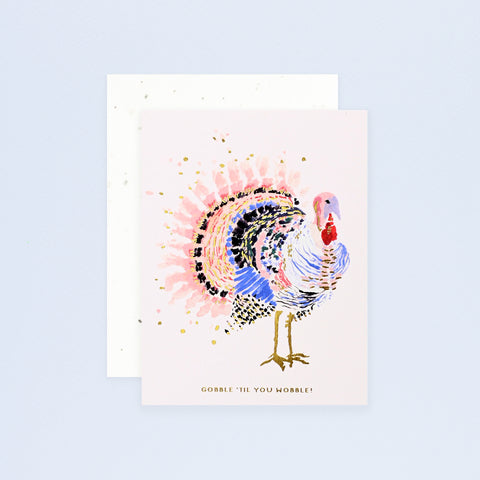 Seedlings Gobble Thanksgiving Card With Plantable Envelope 
