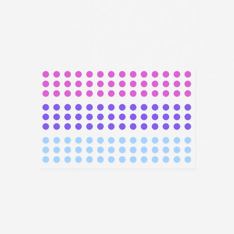 Stalogy Circular Washi Tape Patches Shuffle Pale | 5mm Or 16mm 5mm