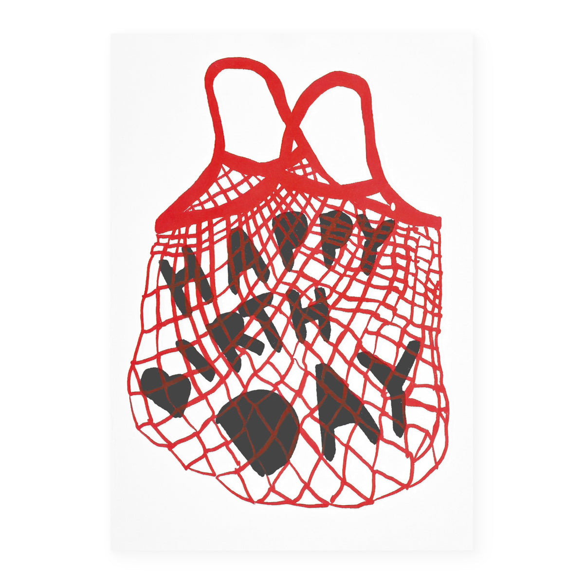 Happy Birthday Shopping Bag Greeting Card