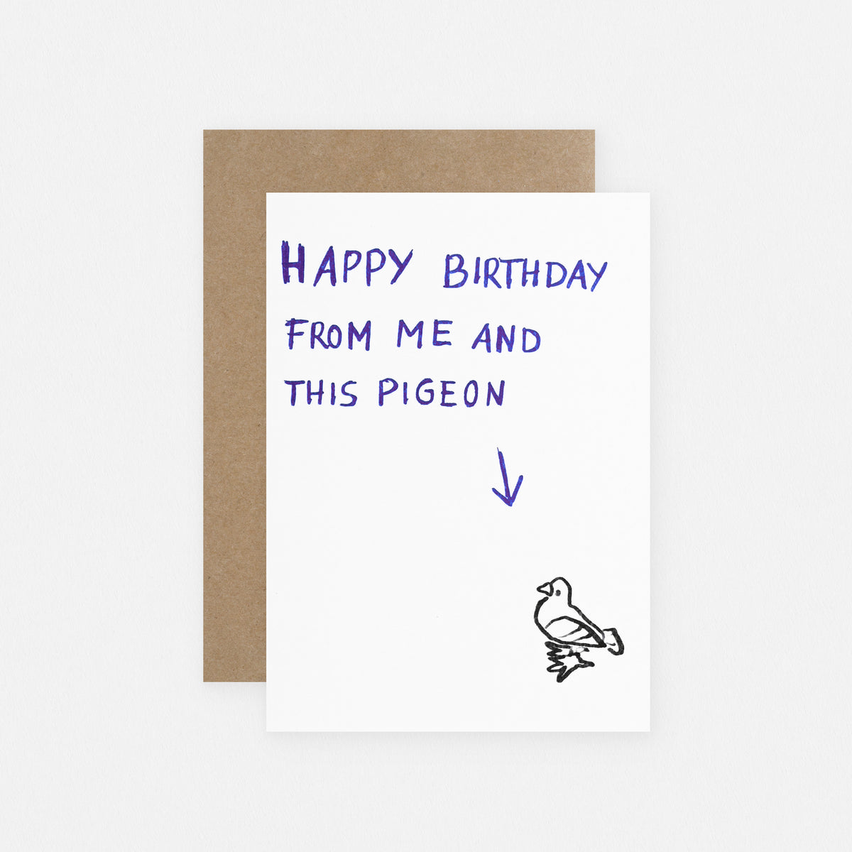 Happy Birthday Pigeon Greeting Card