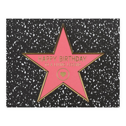 Someday Studio Hollywood Star Happy Birthday To A Living Legend Greeting Card