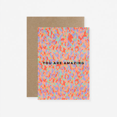 The Completist You Are Amazing Confetti Greeting Card 
