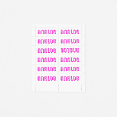 The Portland Stamp Company Analog Stamps Dayglo Purple 