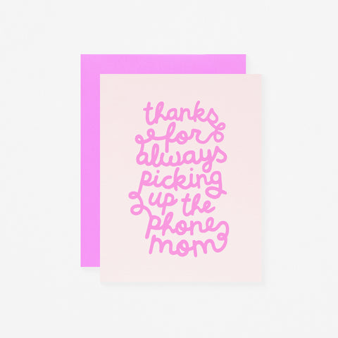 The Social Type Phone Mom Mother's Day Card