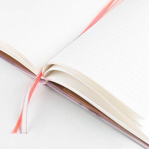 Tinne + Mia Fleur De Brume Linen  Notebook Lined/Dot Grid 